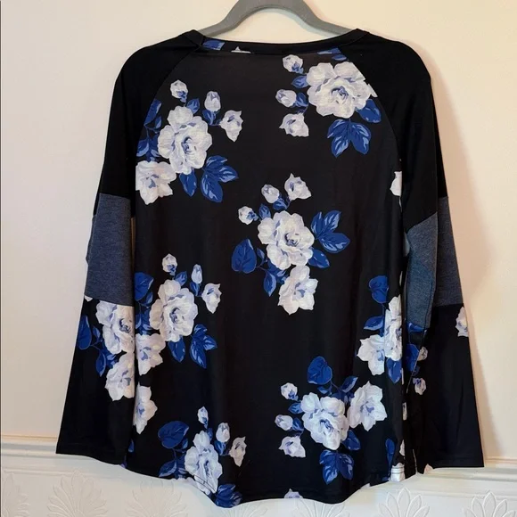 Loveu.Dear Size Medium Floral Long Sleeve Top New - Picture 6 of 10